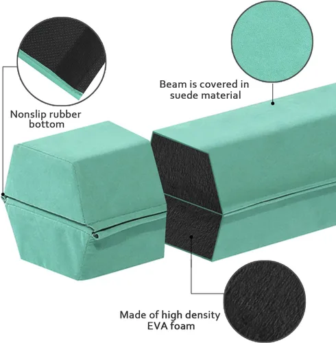 Miniatura 4 de FBSPORT - Barra de equilibrio plegable de 8 pies, 9 pies, 9.5 pies; viga de gimnasia de espuma, viga de equilibrio plegable para niños y adultos