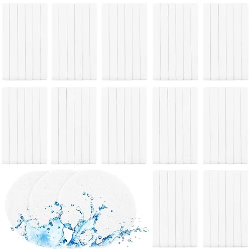 120 esponjas faciales comprimidas, almohadillas de limpieza facial, esponja de limpieza facial redonda para spa, exfoliación, lavado facial