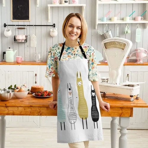 Miniatura 3 de HGOD DESIGNS Delantal de cocina Lion para mujeres y hombres para cocinar, jardinería, baberos ajustables para el hogar, tamaño adulto, Apcolor-149