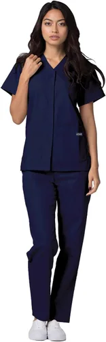 Miniatura 4 de Adar - Ropa quirúrgica universal para mujer - Top médico con cierre frontal