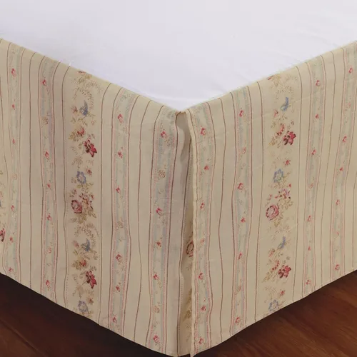 Miniatura 2 de Greenland Home Falda de cama con rosas antiguas, matrimonial, multicolor
