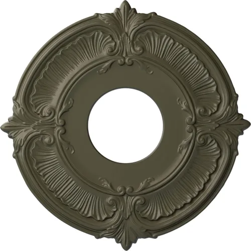 Miniatura 47 de Ekena Millwork CM12ATCGS Medallón de Techo Attica (Se Adapta a Doseles de hasta 3 1/2"), Pátina Verde Cobre Pintada a Mano