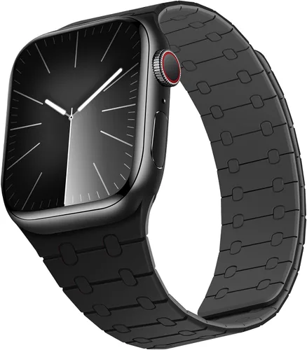 Miniatura 34 de Compatible con correa de Apple Watch de 49mm 46mm 45mm 44mm 42mm 41mm 40mm 38mm, correa de bucle magnético ajustable de silicona para iWatch Ultra