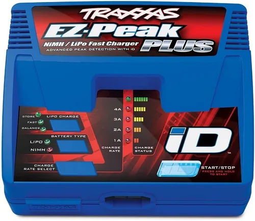 Traxxas 2970 EZ-Peak Plus 4-amp NiMH/Lipo cargador rápido con identificación automática de batería