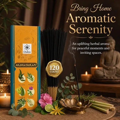 Miniatura 2 de Paquete de regalo de incienso de aromaterapia – 120 varillas naturales (6 cajas) – Relajante, alivio del estrés, meditación, refrescante