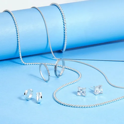 Miniatura 5 de Silpada Collar de cadena con dije de palomitas de maíz en plata de ley pulida, 18 pulgadas, no conocido