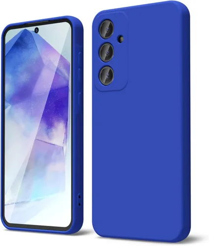 Miniatura 15 de oakxco Funda para teléfono Samsung Galaxy A12 con agarre de silicona líquida, linda delgada fina suave cubierta de gel de goma TPU lisa para mujeres
