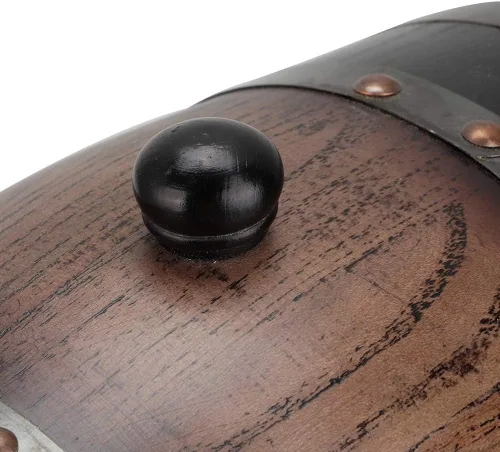 Miniatura 9 de Barril de envejecimiento de roble, contenedor de barril de vino de alta calidad de roble rojo negro a rayas vintage de 3 litros con soporte