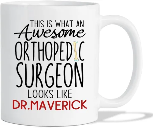 Miniatura 13 de Taza de café con nombre personalizada para hombres, mujeres, cirujano médico, taza de café blanca personalizada para cirujano ortopédico, taza
