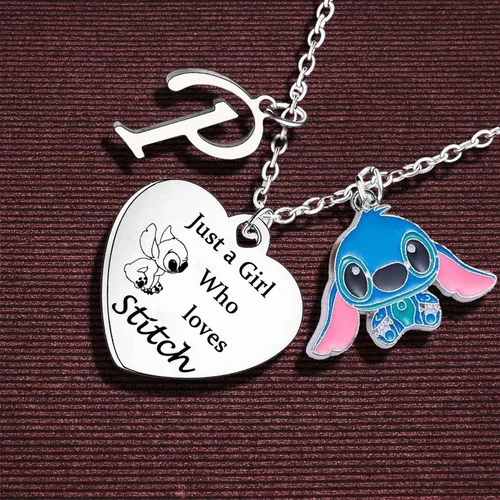Miniatura 2 de Collar de puntada con letra inicial A-Z, collar Ohana, regalo de cumpleaños para mujeres y niñas, regalos para hija, hermana, sobrina, amigas