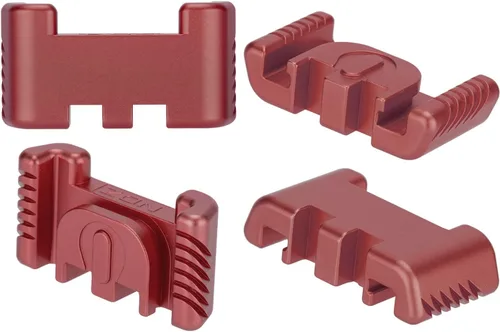 Miniatura 6 de NDZ Performance Placa trasera de aluminio con asistencia deslizante para Glock 1-5 Glock 17 19 19 19 x 22 23 24 26 27 31 32 33 34 35 45 47 49, Rojo