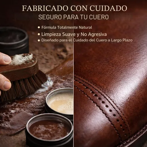 Miniatura 4 de Feilove Kit de pulido de zapatos 16 en 1 – Cera para zapatos negro/marrón/neutral, jabón para silla de montar y aceite de visón (5×2.1oz) – 3