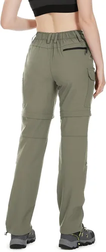 Miniatura 3 de Wespornow Pantalones convertibles con cremallera para mujer, para campamento, viajes