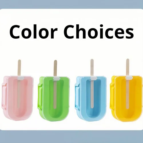 Miniatura 7 de Juego de 4 moldes para hacer paletas de helados, moldes para hacer helados, accesorios de cocina, fácil liberación, leche materna, reutilizable, sin