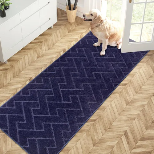 Miniatura 15 de PURRUGS Alfombra de fácil cuidado de 6 x 9 pies, antideslizante, lavable a máquina, tapete para puerta de perro, resistente a las manchas