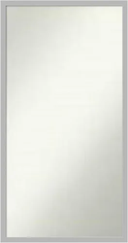 Miniatura 39 de Amanti Art Espejo de baño plateado para sobre el fregadero, 33 x 45 pulgadas, espejo de tocador rectangular blanco plateado y plateado, marco