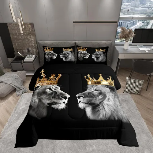 Miniatura 21 de Castle Fairy - Juego de funda de edredón con bandera estadounidense tamaño King, ropa de cama para niñas y adolescentes, funda de edredón con Multi