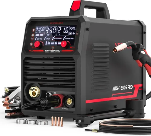 Miniatura 11 de YESWELDER Soldador MIG-205DS PRO MIG, 200Amp 110/220V Máquina de soldadura MIG de doble voltaje, 5 en 1 Gas MIG/Flux Core MIG/Spool Gun MIG/Spool