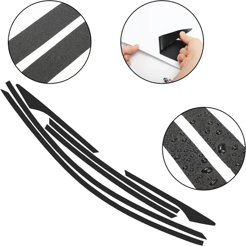 Miniatura 2 de TOMALL Calcomanías de vinilo para borde de ventana de automóvil compatibles con Honda 10th Civic 2016 2017 2018 2019 2020 2021 Accesorios de moldura
