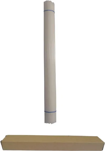 Varillas de soldadura de plástico de polietileno de alta densidad de color blanco - 52 pies de longitud, 0.2 pulgadas de ancho x 0.1 pulgadas de alto