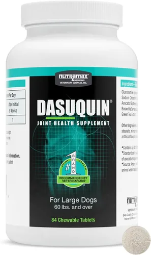 Nutramax Dasuquin para perros grandes, suplemento de salud articular, contiene glucosamina para perros, además de condroitina, ASU y más, apoya