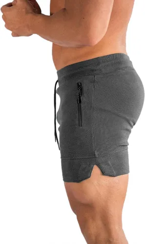 Miniatura 2 de PIDOGYM Pantalones cortos de entrenamiento para hombre de 5 pulgadas, pantalones cortos ajustados para culturismo, correr, entrenamiento