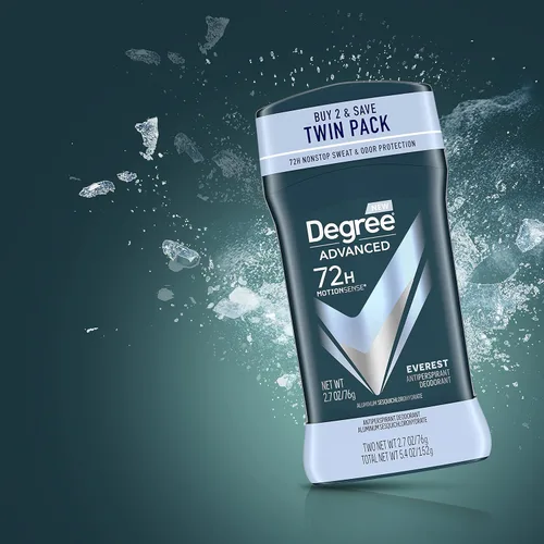 Miniatura 16 de Degree Desodorante antitranspirante para hombre, 72 horas, protección contra el sudor y el olor, antitranspirante Everest para hombres