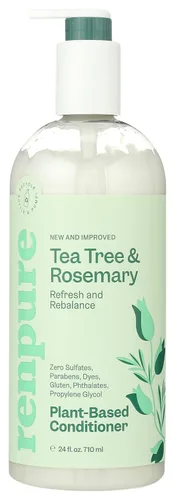 Miniatura 9 de RENPURE Vinagre de sidra de manzana y acondicionador de aloe, a base de plantas, aclara, elimina los residuos y nutre para un cabello brillante