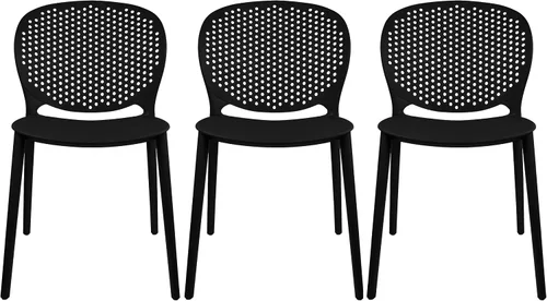 Miniatura 19 de 2xhome Juego de 2 sillas de comedor para patio Silla auxiliar moderna apilable para piscina al aire libre Plástico resistente a la intemperie