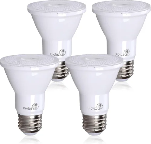 Bioluz LED Bombillas LED PAR20 3000K 90 CRI 5.5 W = 75 W de repuesto de bombilla blanca suave regulable bombilla E26 ángulo de haz de 40 grados con