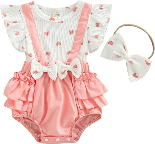Miniatura 62 de Mubineo Ropa de verano para bebé niña, sin mangas, encaje floral, vestido de mameluco para recién nacido