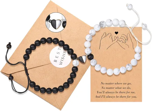 PINKDODO I Love You Bracelet Gifts Couples Bracelets Valentines' Day Christmas Anniversary Birthday Gifts for Boyfriend Girlfriend Women Men