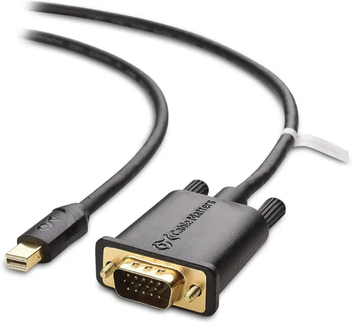 Cable Matters Cable Mini DisplayPort a VGA (cable Mini DP a VGA) en negro de 6 pies - Compatible con Thunderbolt y Thunderbolt 2