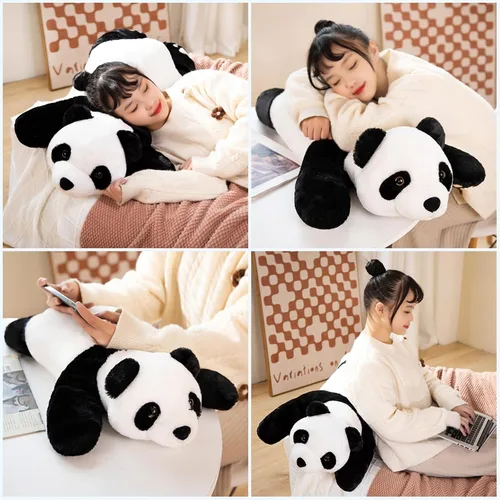 Miniatura 7 de Animales de peluche con peso, peluche de panda, lindo panda con peso, animales de peluche, regalo para niños y adultos, 15 pulgadas