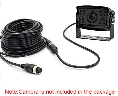 Miniatura 6 de Cable de extensión de aviación de 4 pines para cámara de respaldo con cable/cámara de visión trasera CCTV, camión, remolque, autocaravana, autobús