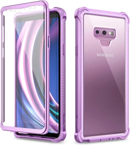 Miniatura 8 de Dexnor Funda para Galaxy Note 9 con protector de pantalla transparente de grado militar resistente 360 cuerpo completo protector a prueba de golpes