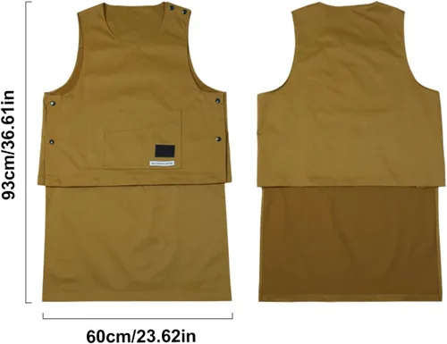 Miniatura 4 de Professional Utility Apron Polyester with Storage Pockets Apron Vest for Restaurant Staff Hairdressing Baristas Tool