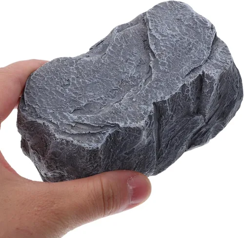 Miniatura 9 de NUOBESTY Ocultador de llave de roca falsa, tamaño grande, piedra falsa oculta, oculta una llave afuera, aspecto piedra para jardín o patio al aire