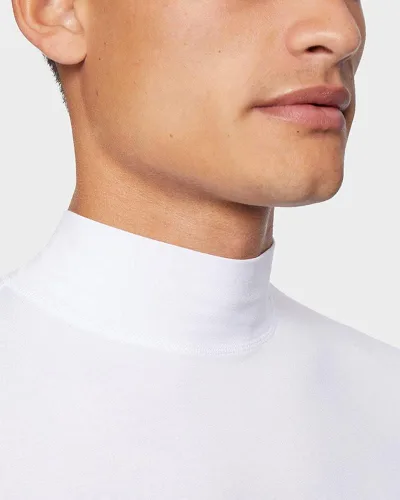Miniatura 3 de 32 DEGREES Top ligero de capa base para hombre, manga larga, ajuste de forma, elástico en 4 direcciones, térmico