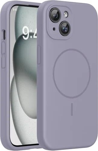 Miniatura 311 de Miracase Funda diseñada para iPhone 13, con protector de pantalla de vidrio templado, forro de microfibra suave antiarañazos, funda de goma