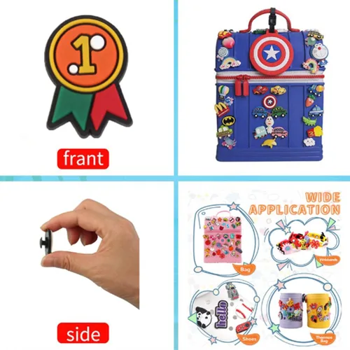 Miniatura 7 de Dijes para zapatos de cocodrilo, accesorios de decoración de fiesta de zapatos de anime, regalo para niños, niñas, mujeres y hombres