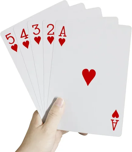 SUUJI Juego de cartas de juego grandes, mazo gigante, de 5 x 7 pulgadas, juego de cartas de juego súper grande, puente, cartas de juego de póquer