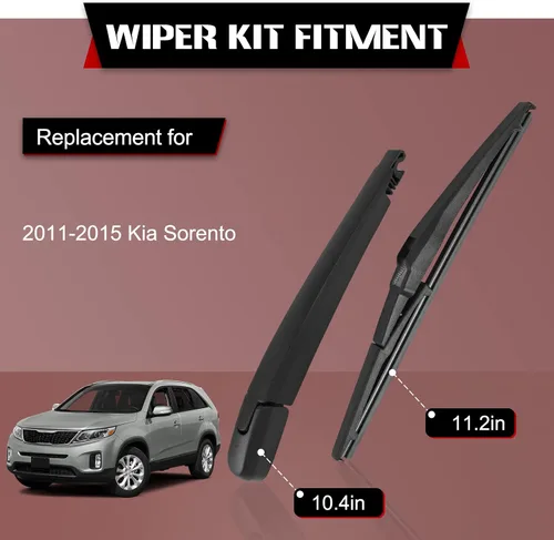 Miniatura 2 de OTUAYAUTO Juego de limpiaparabrisas trasero brazo trasero - Reemplazo para KIA SORENTO 2011-2015 OE: 988152P000
