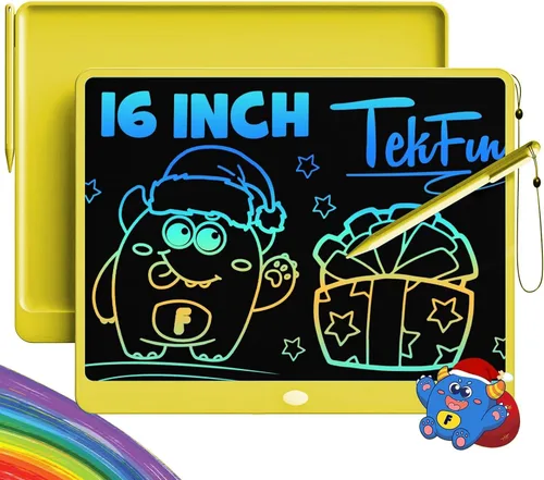 Miniatura 14 de TEKFUN: Tablero de garabatos LCD de 8.5 pulgadas, tabla de dibujo para niños, tableta de escritura, tablero de dibujo mágico, tablero de garabatos