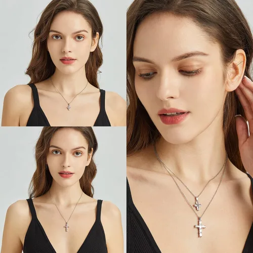 Miniatura 10 de Collar contra el mal de ojo para mujer, chapado en oro de 18 quilates, collar con capas de mal de ojo, hecho a mano, collar de protección ajustable