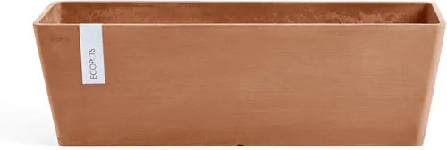 Miniatura 9 de Ecopots Bruges - Maceta compuesta rectangular moderna y duradera para interiores y exteriores, a base de reciclaje, color gris oscuro, 17.75 pulgadas