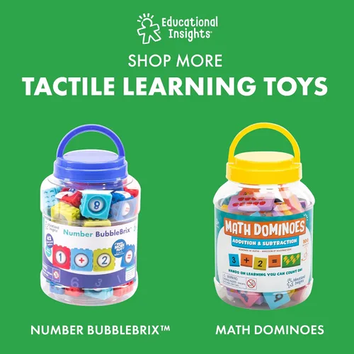 Miniatura 6 de Educational Insights Alphabet BubbleBrix - Juguetes sensoriales de aprendizaje del alfabeto, manipuladores de alfabetización para preescolares
