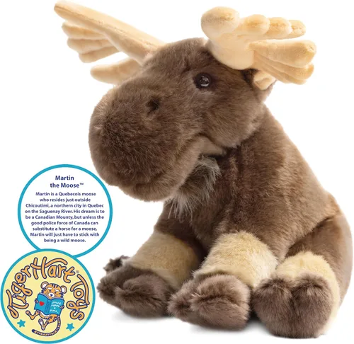 Miniatura 3 de TigerHart Martin The Moose - Peluche de 10.5 pulgadas (nueva edición)