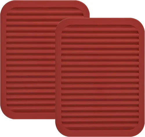 Juego de salvamanteles de silicona, almohadilla caliente para platos y ollas, alfombrillas calientes para encimeras, mesas de silicona, soportes G: