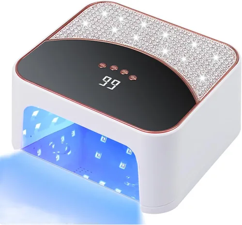 Miniatura 7 de Lámpara de uñas LED UV de 268 W, gel para esmalte de uñas, secadora UV con 4 temporizadores, 45 cuentas de lámpara y sensor automático, herramientas